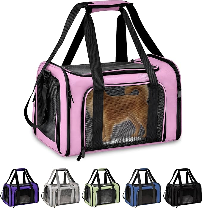 Pet Travel Carrier Bag – Airline Approved Soft-Sided Dog & Cat Carrier by ThePupQuartet