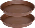 2 Pack of 14 inch Plant Saucer, Heavy Duty Round Plant Trays by Bleuhome