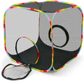 Portable Collapsible Cat Playpen, Escape-Proof Heavy-Duty Mesh Cat Enclosure by Naielfopet