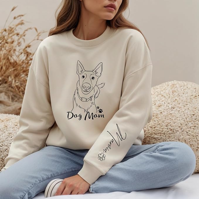 Custom Dog Mom Shirt Gifts for Women, Mother's Day Hoodie, Custom Shirt - Image 5