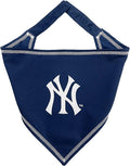 Pets First MLB New York Yankees TIE Bandana, Large/X-Large. Dog Bandana Scarf by PETSFIRST