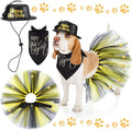 Suhine 3 Pcs Pet Happy New Year Costume Dog New Years Outfit Accessories by Suhine
