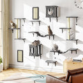 10-in-1 Cat Wall Shelves, Wooden Climbing Wall by NUNULAB