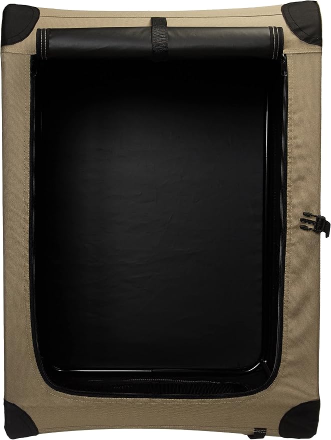 Amazon Basics Portable Folding Soft Dog Crate, Double Door, Collapsible Travel - Image 3
