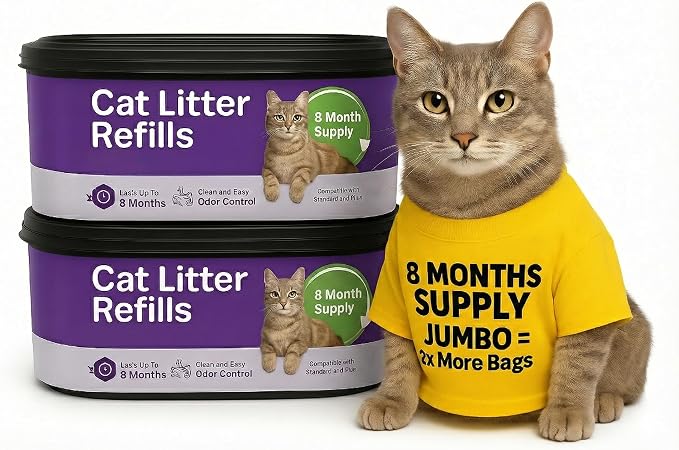 Double Pack Cat Litter Refills by AMAZINK Compatible by AMAZINK