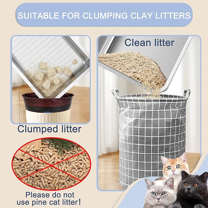 Teheao Stainless Steel Sifting Cat Litter Box - Image 6