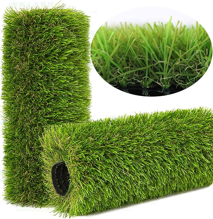 Artificial Grass Rug Outdoor Indoor 4FTX20FT Fake Grass Carpet Green Synthetic by NINXIANG