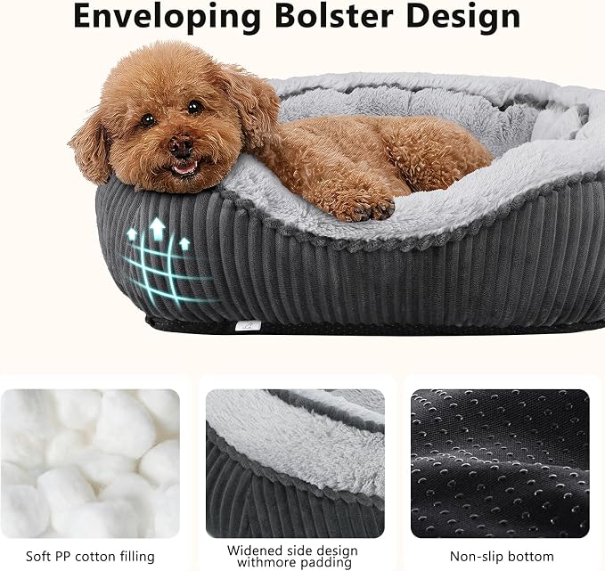 SIWA MARY Medium Dog Beds for Medium Small Dogs Washable, Rectangle Dog Bed - Image 5
