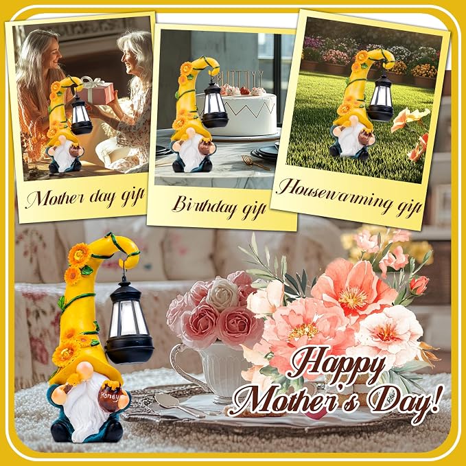 Mom Birthday Gifts-Garden Gnome Statue - Image 3