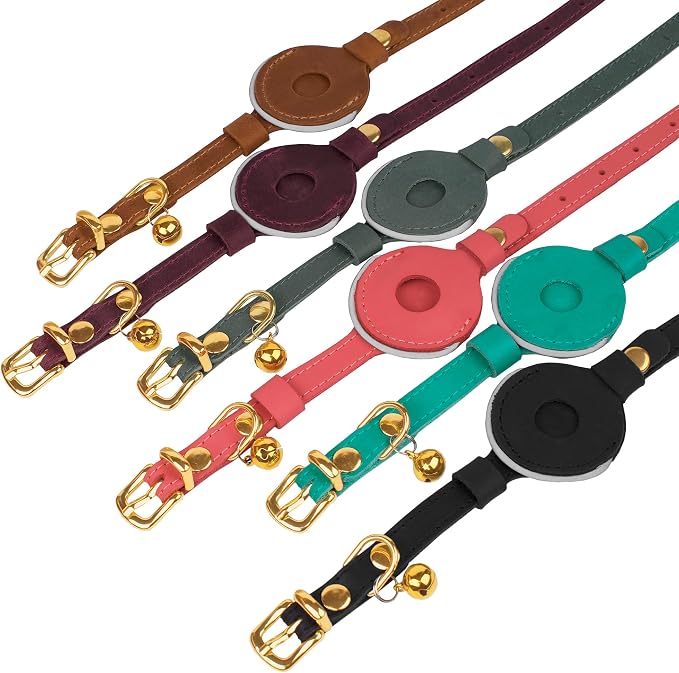 OOPSDOGGY Reflective Leather AirTag Cat Collar - Image 7