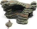 Turtle Basking Platform Shale Scape Step Ledge, Reptile Ladder Resting Terrace by relaqcc