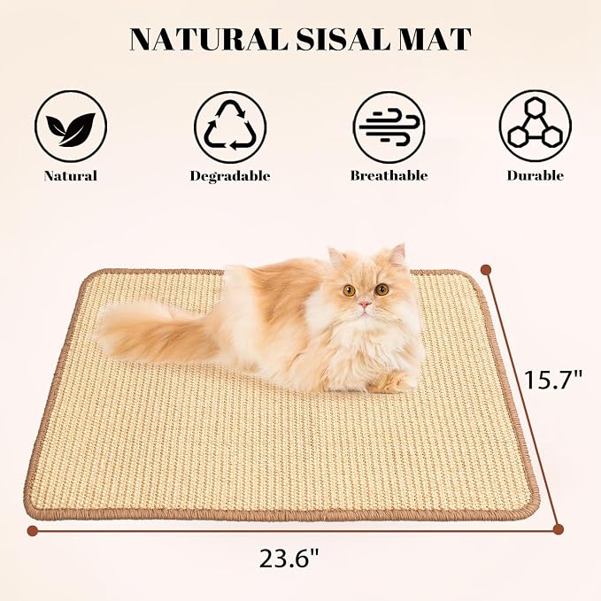 CHEERPALS Sisal Cat Scratcher Mat - Image 2