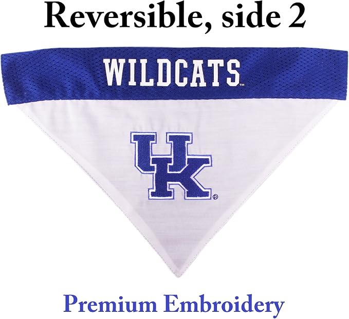Pets First Collegiate Pet Accessories, Reversible Bandana, Kentucky Wildcats - Image 2