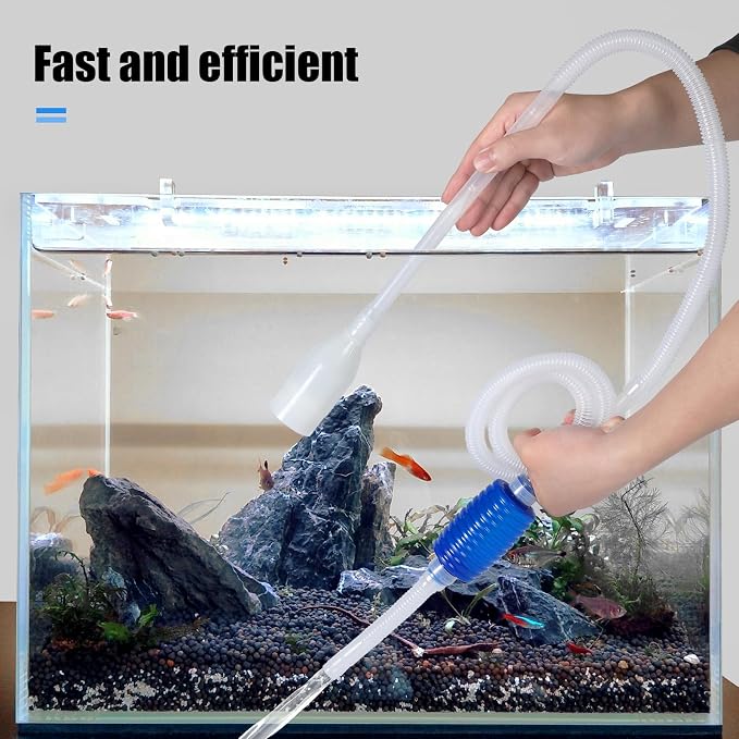 AQUANEAT Aquarium Vacuum Siphon, Hand Pump Fish Tank Water Changer, - Image 4