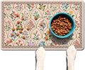 Absorbent Pet Dog Bowl Mat for Food and Water, Pet Cat Food Feeding Mat by Ideasonna