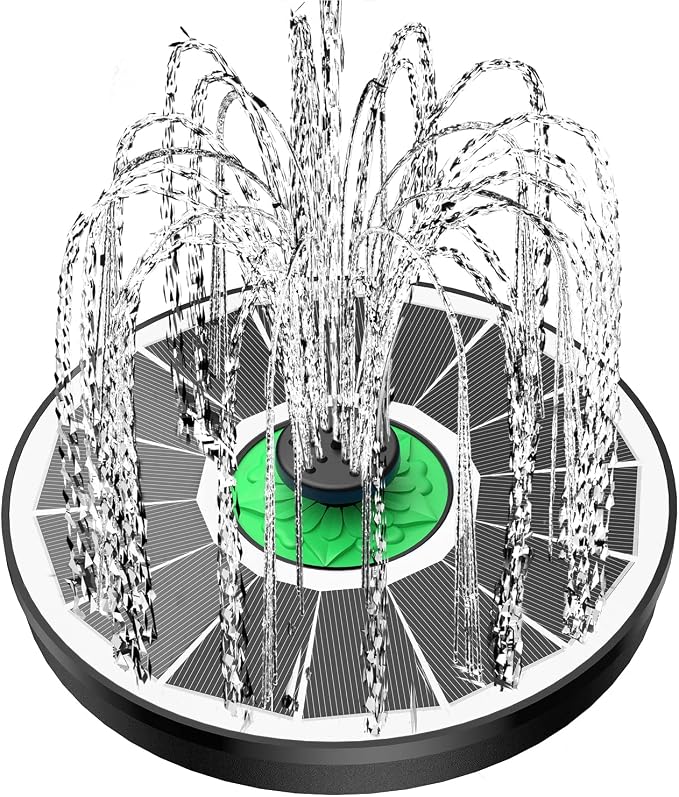 Yzert Solar Fountain for Bird Bath Glass by Yzert