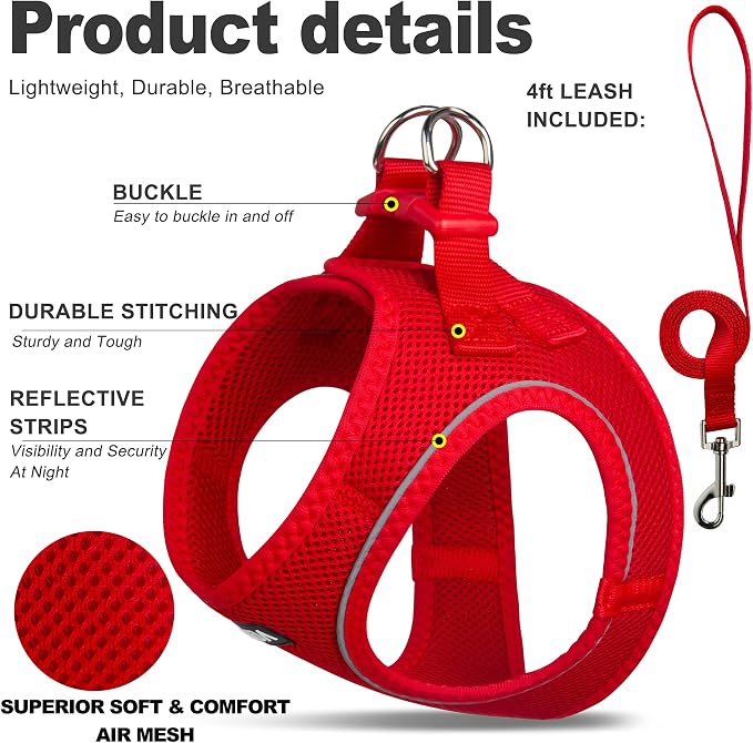 Fida Cat Harness and Leash Set for Walking Kitten and Puppy, Escape Proof - Image 2