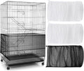 3 Pieces Large Adjustable Bird Cage Cover Seed Feather Catcher Birdcage Nylon by Shappy