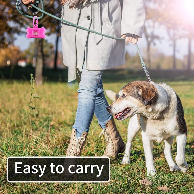 10 Pack Bone Shaped Poop Bag Dispenser Pet Waste Disposal Bag Dispenser - Image 3