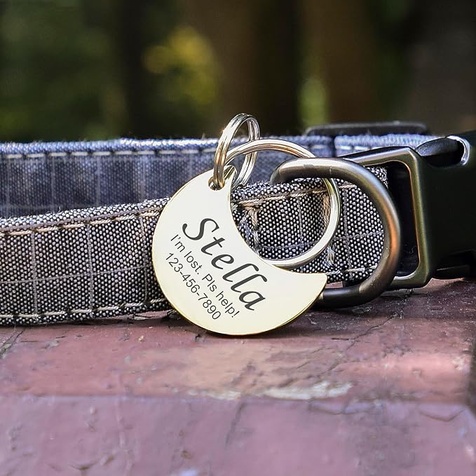 Anavia Personalized Pet ID Tags, Stainless Steel Glossy Laser Engraved Dog Cat - Image 6