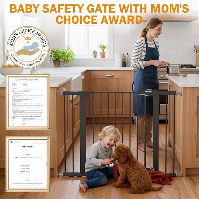 Baby Gate for Stairs, 29.7-43" Auto Close Dog Gate for Doorways & Hallways - Image 3