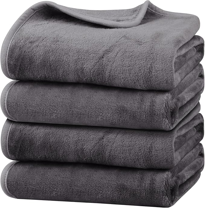 Onarway Dog Blanket Washable for Puppy: 4 Packs Dog Blankets 40”x28” by Onarway