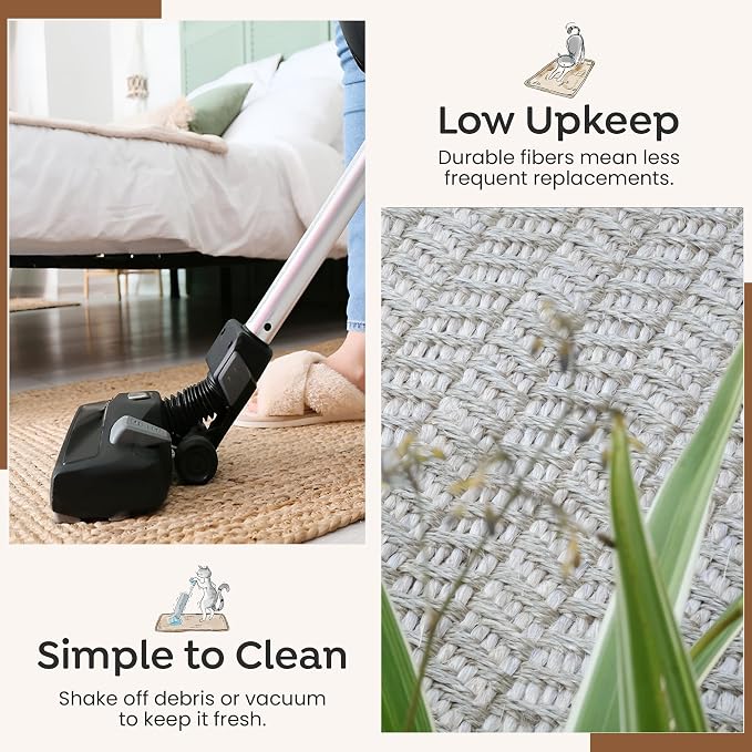Premium Brazilian Cat Scratcher Mat – 24'' x 16'' Natural Fiber 100% Sisal - Image 4