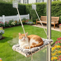Cat Window Perch with Adhesive Hooks Foldable Cat Window Hammock by ISYOKE
