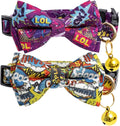 Faygarsle 2 Pack Cotton Designer Breakaway Cats Collar by Faygarsle