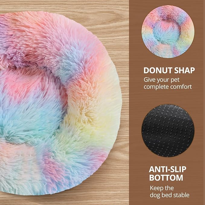 JOLLYVOGUE Calming Small Dog & Cat Bed - Image 3