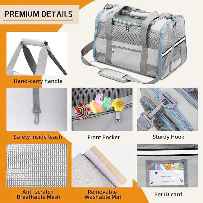 Heavy Duty 20 Inch Cat Carrier - Image 5