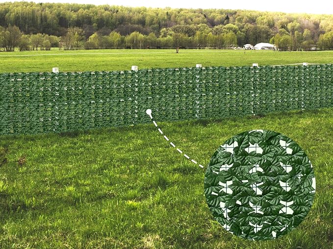 Artificial Ivy Privacy Fence Wall Screen, 40X160 in UV-Anti Faux Greenery - Image 7