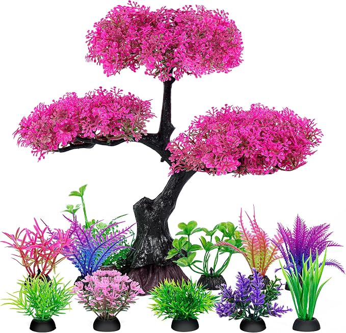 Ameliade Aquarium Artificial Plastic Plants Decoration by Ameliade