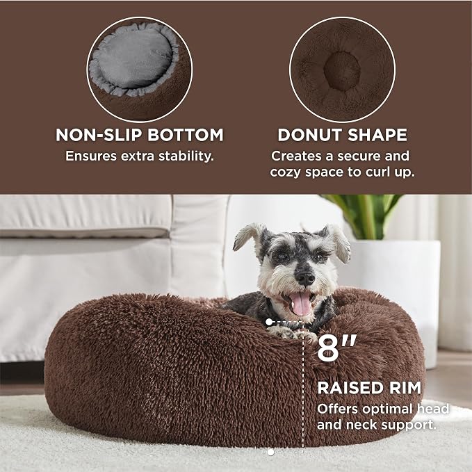 Bedsure Calming Dog Bed for Small Medium Dogs - Image 3