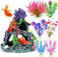 MyLifeUNIT Fish Tank Plants, 7 Pieces Colorful Aquarium Plants and Coral Reef by MyLifeUNIT