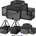 Top and 2 Sides Expandable Cat Carrier 17x11x11, TSA Airline Approved Dog by SHARLOVY