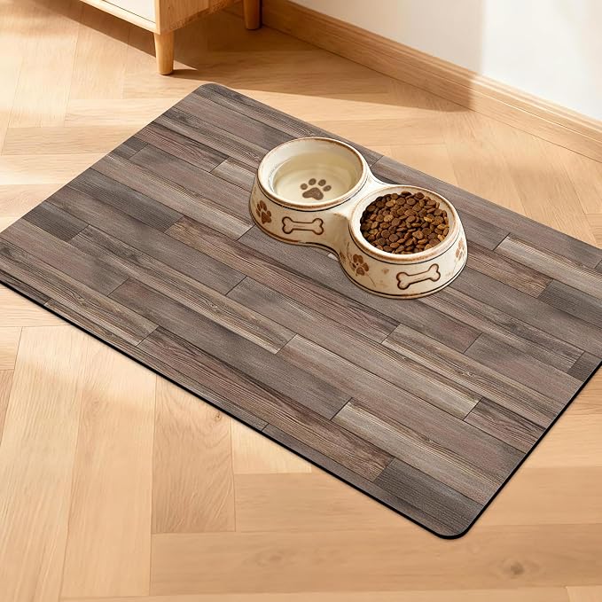 Pet Feeding Mat for Floors Waterproof Dog Mat for Food and Water Absorbent by Unknown