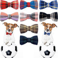 PET SHOW 8pcs Plaid Small Dogs Collar Bow Ties Puppies Cats Collar Charms by PETSHOW