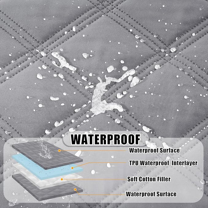Smiry Waterproof Dog Bed Cover Blanket 30x53, Soft Reversible Pet Blanket - Image 2