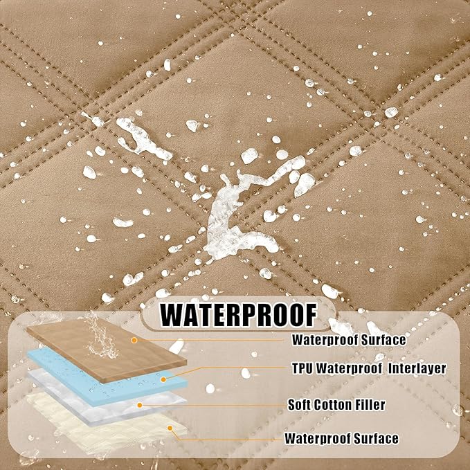 Smiry Waterproof Dog Bed Cover Blanket 82x102, Soft Reversible Pet Blanket - Image 2