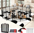 Dog Playpen Outdoor for Medium/Large Dogs 36'' High, Heavy Duty Dog Playpen by IGOOUO