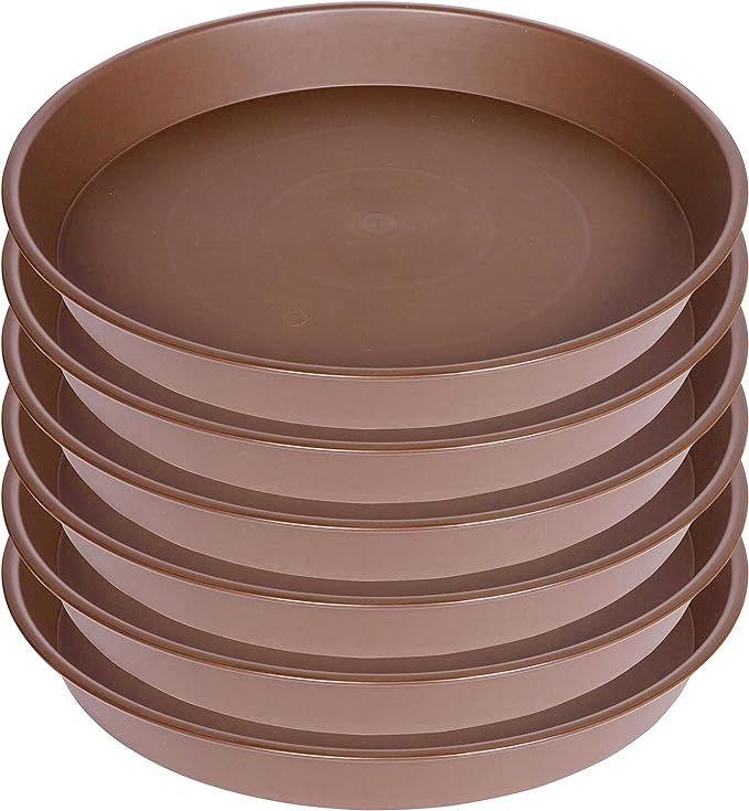 6 Pack of 8 inch Plant Saucer, Heavy Duty Plastic Plant Water Tray 8 inch Round - Image 8