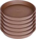 6 Pack of 7 inch Plant Saucer, Heavy Duty Plastic Plant Water Tray 7 inch Round by Bleuhome