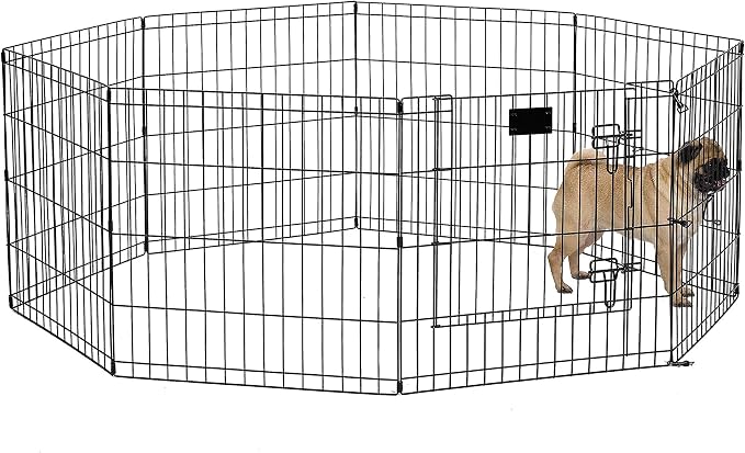 MidWest Homes for Pets Folding Metal Puppy / Dog Exercise Pen, Indoor/Outdoor - Image 3