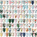 100 Pcs Christmas Dog Bandanas Bulk Pet Bibs Colorful Triangle Scarf Xmas Pet by Huhumy
