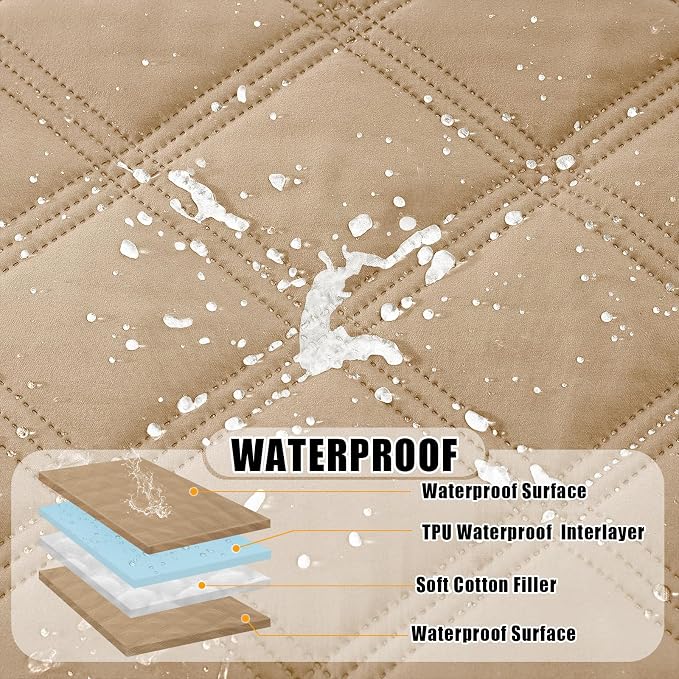 Smiry Waterproof Dog Bed Cover Blanket 68x82, Soft Reversible Pet Blanket - Image 2