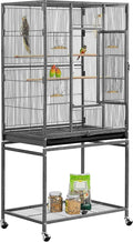 Yaheetech 54-inch Wrought Iron Standing Large Parrot Parakeet Flight Bird Cage by Yaheetech