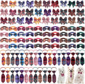 Reginary 100 Pieces Dog Bow Tie Collar Set Include 40 Dog Neckties, and 30 by Reginary