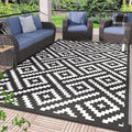 GENIMO 5x8 Outdoor Rug Waterproof, Reversible Mats, Outdoor Area Rug, Plastic by GENIMO
