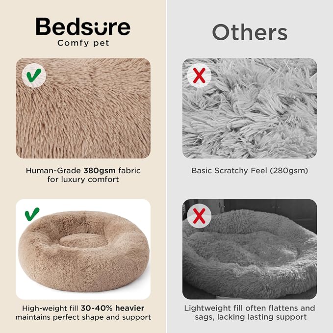 Bedsure Calming Dog Bed for Small Medium Dogs - Image 3